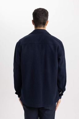 Рубашка обычного кроя с длинными рукавами и мягкой подкладкой - Defacto фото 9