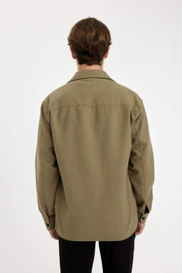 Рубашка с длинным рукавом Relax Fit - Defacto фото 7