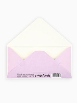 Цена за 10 шт. Конверт для денег Поздравляем!, цветы, тиснение, 16.5?8 см