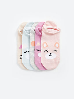 Desenli K?z ?ocuk Patik ?orap 5li - Waikiki фото 2