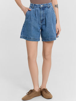 Шорты женские джинсовые синие - Mark formelle фото 2