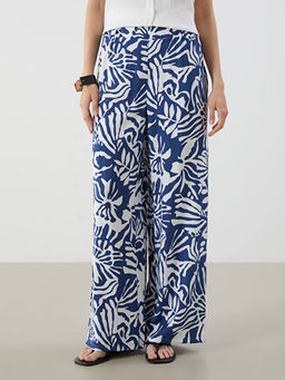 Beli Lastikli Desenli Kad?n Pantolon