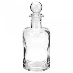 Графин стеклянный "Красавчик" 250мл, прозрачный, h16,5см, д7см, пробка-стекло (Китай)