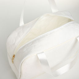 Косметичка-сумка на молнии, большая, с ручками, белая - Simaland фото 3