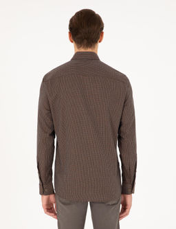 Kahverengi Slim Fit Uzun Kollu G_mlek - Pierre cardin фото 5
