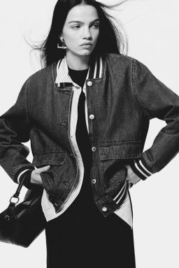 Chaqueta de b?isbol en denim - H&m фото 2