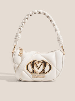 Женская сумка с ручкой LOVE MOSCHINO EMBOSSED Q Артикул 4625924, молочно-белый