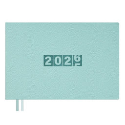 Еженедельник датированный 2026 ESCALADA, 181х127 мм, 64 л., арт. 70345/ 20 ДЖУТ МЯТНЫЙ (кожзам: мягк