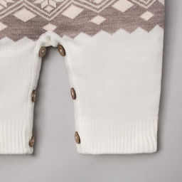 Комбинезон вязаный Крошка Я Снежинка рост 74-80 см фото 6