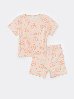 K?z Bebek ?ortlu Pijama Tak?m?
