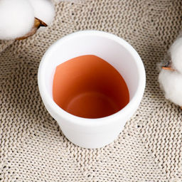 Набор кашпо для цветов «Трио», керамика, на подставке, белый, 3 шт.