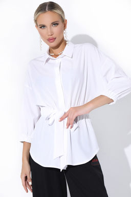 Рубашка Стэлла (белая) - Эльза фото 6
