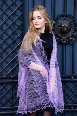 103 Палантин Нежная сирень 70*200см