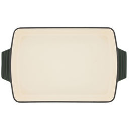 52326 GIPFEL Форма для запекания MAJOLICA 33,5х23,5x6,5 см эмалированная. Материал: чугун. Цвет: зелёный.