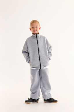 Бомбер утепленный, меланж - Inzibe фото 14