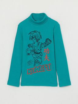 CRB wear/CWKB 62818-40-283 Водолазка для мальчика, изумрудный/Ex.Cherubino  фото 6