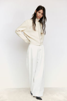 Cardigan en punto de canale con cuentas - H&m фото 3