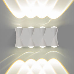 Бра BayerLux «Бисо», 8хLED, 8 Вт, 4000К, IP66, белый, 19×4.5×8 см