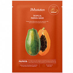 JMSOLUTION Тканевая маска выравнивающая с папайей Tropical Papaya Mask (30 мл)  фото 2