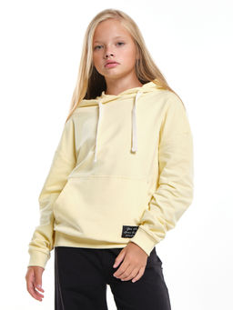 Толстовка для девочки с капюшоном UD 7703 ваниль