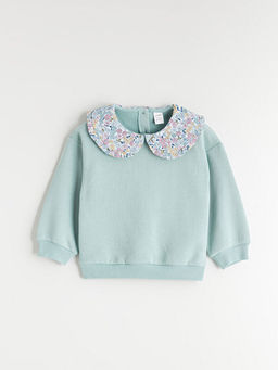 ?i?ekli K?z ?ocuk Sweatshirt ve Tayt