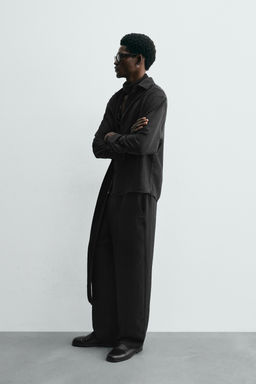 STRIPED JACQUARD TROUSERS - Zara фото 4