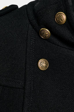 WOOL BLEND CAPE WITH METAL BUTTONS ZW COLLECTION - Zara фото 10