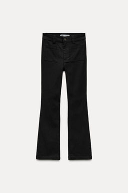 CROPPED STRETCH TROUSERS - Zara фото 4