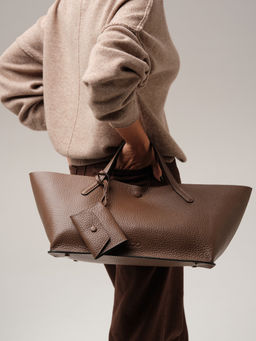 Женская кожаная сумка Dari DBR 31136 коричневый какао  фото 5