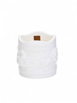 Свеча «Новый год», аромат сандал, гипс