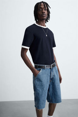 CARPENTER POCKET DENIM BERMUDA SHORTS - Zara фото 23