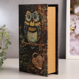 Шкатулка книга-сейф «Совушка с ключиком», 21×13×5 см