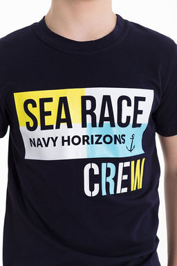 Футболка М224072Па синий