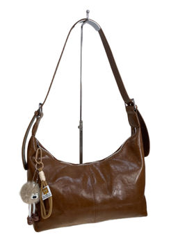 Женская сумка из искусственной кожи, цвет коричневый