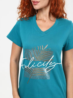 IV-CAPRIZ Колеус - футболка петроль