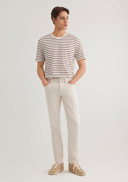Jake Ekru Comfort Gabardin Pantolon