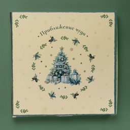 Тарелка новогодняя Доляна «Приближение чуда», d=20.5 см, фарфор, белая