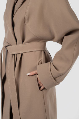 01-12022 Пальто женское демисезонное (пояс) - El podio фото 6