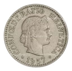 10 раппенов 1957 года Швейцария