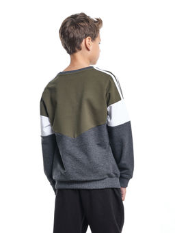 Толстовка для мальчика UD 2933 хаки - Mini maxi фото 2