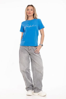 Футболка М325079Пб Голубой темный