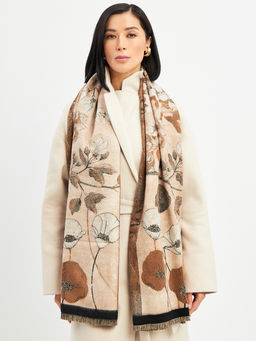 в СОСТАВЕ ШЕРСТЬ и КАШЕМИР Большой, мягкий, теплый однотонный двусторонний палантин. - Tantino фото 18