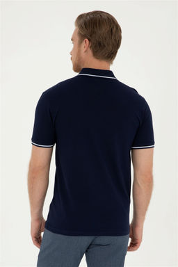 U. S. Polo Assn / Мужская темно-синяя базовая футболка - U.s. polo assn фото 5