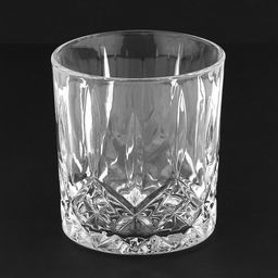 Стакан стеклянный "Рассвет" 350мл, д8,5см, h9,4см, основание 7,6см, набор 6шт, в коробке, "Дели Гласс (Deli Glass)" (Китай)