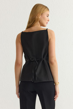 TRENDYOLMILLA Bej Regular Boy Ask?l? Fitted Dokuma Yelek TWOSS25YE00010  фото 15