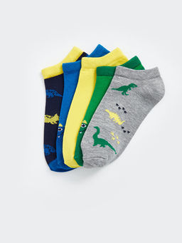 Desenli Erkek ?ocuk Patik ?orap 5li