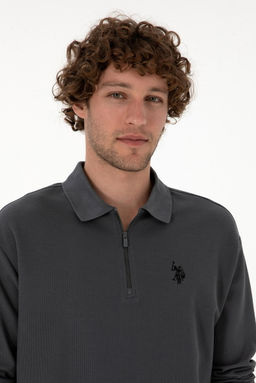 Erkek Antrasit Sweatshirt Sepette S_rpriz _ndirim - U.s. polo assn фото 2