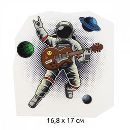 Термотрансфер арт.TBY.1313 Космонавт 16,8х17см, уп.10шт