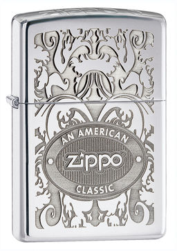 Зажигалка ZIPPO Филигранный логотип | Crown Stamp 24751