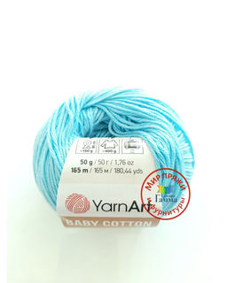 Беби коттон (Baby cotton) пряжа YarnArt 50%хлопок 50%акрил10x50г/165м